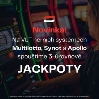 Novinka pro všechny hráče! ☝🏼 Na našich herních systémech Multilotto, Synot a Apollo jsme právě spustili 3-úrovňové...
